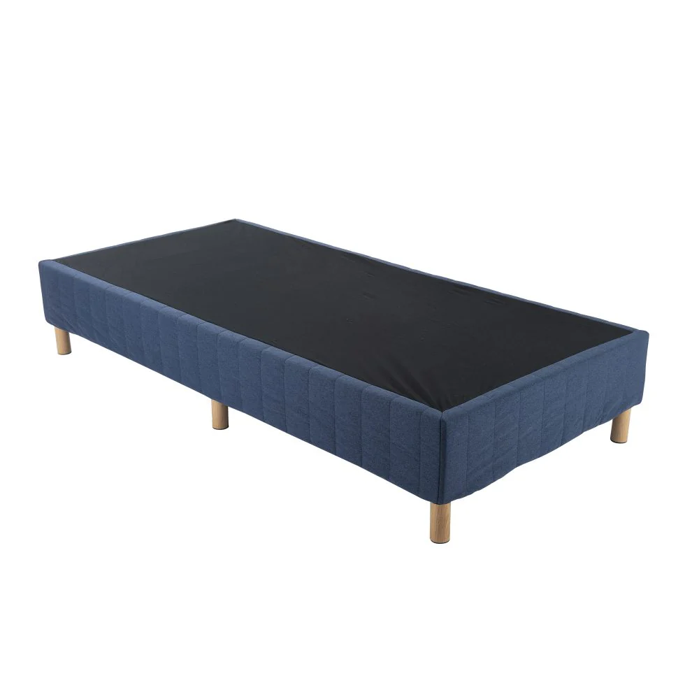 Vera Ensemble Bed Base Mattress Foundation with Metal Stats - Blue Single - Nurns