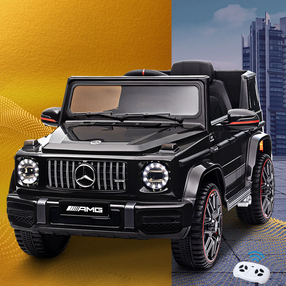 Mercedes-Benz Kids Ride On Car Electric AMG G63 Licensed Remote Cars 12V - Black - Nurns