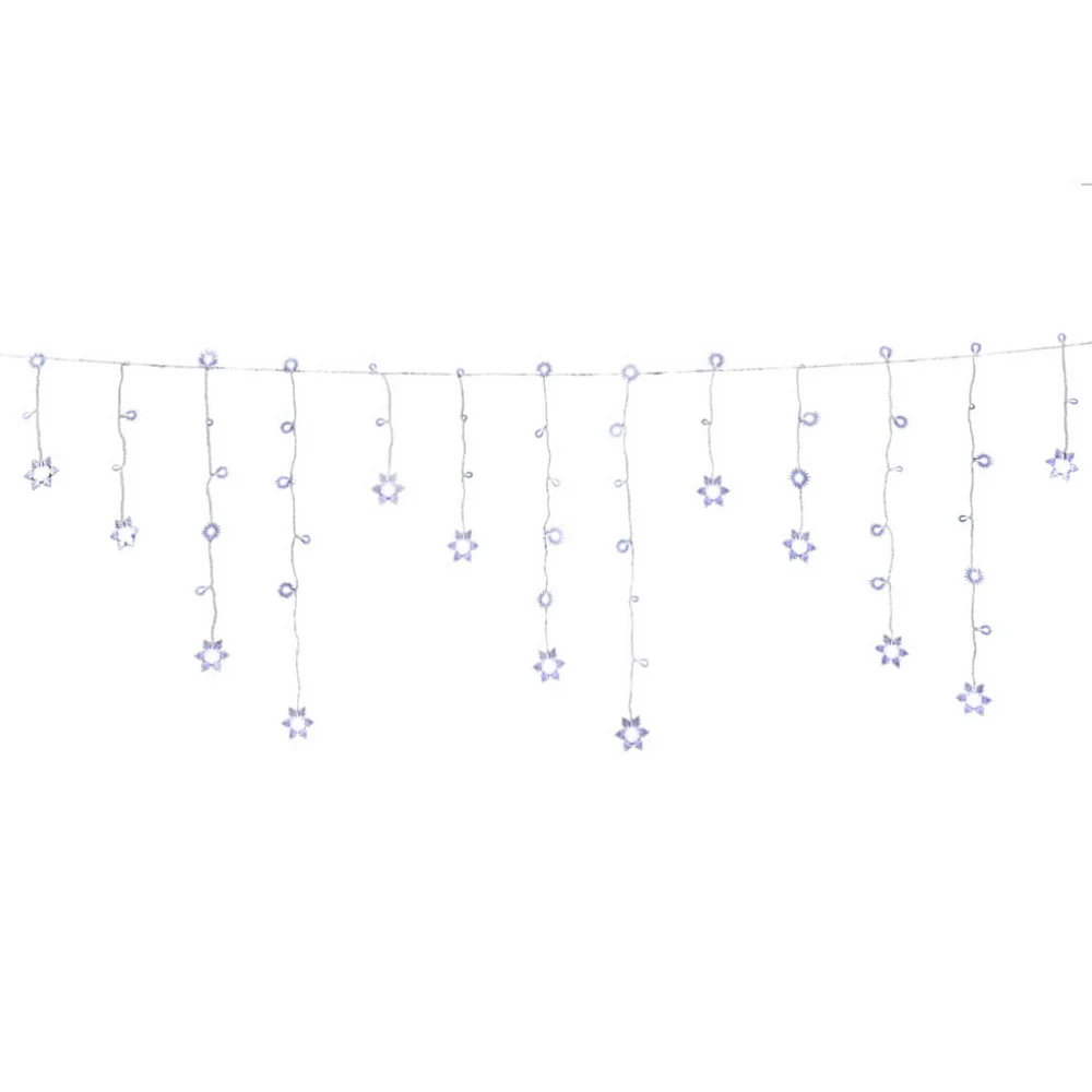 6M Christmas Icicle Lights String Light 160 LED Solar Powered - Cold White - Nurns