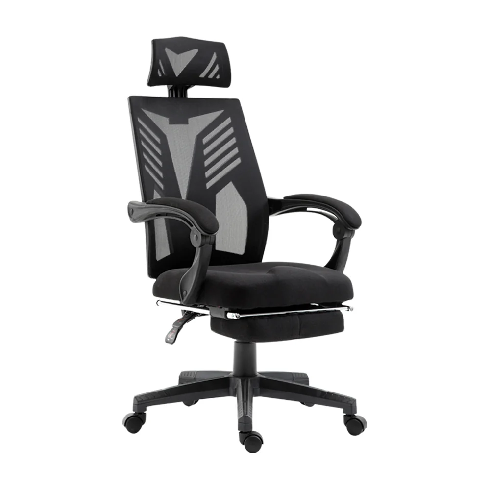 Artiss Mesh Office Chair Recliner Black - Nurns