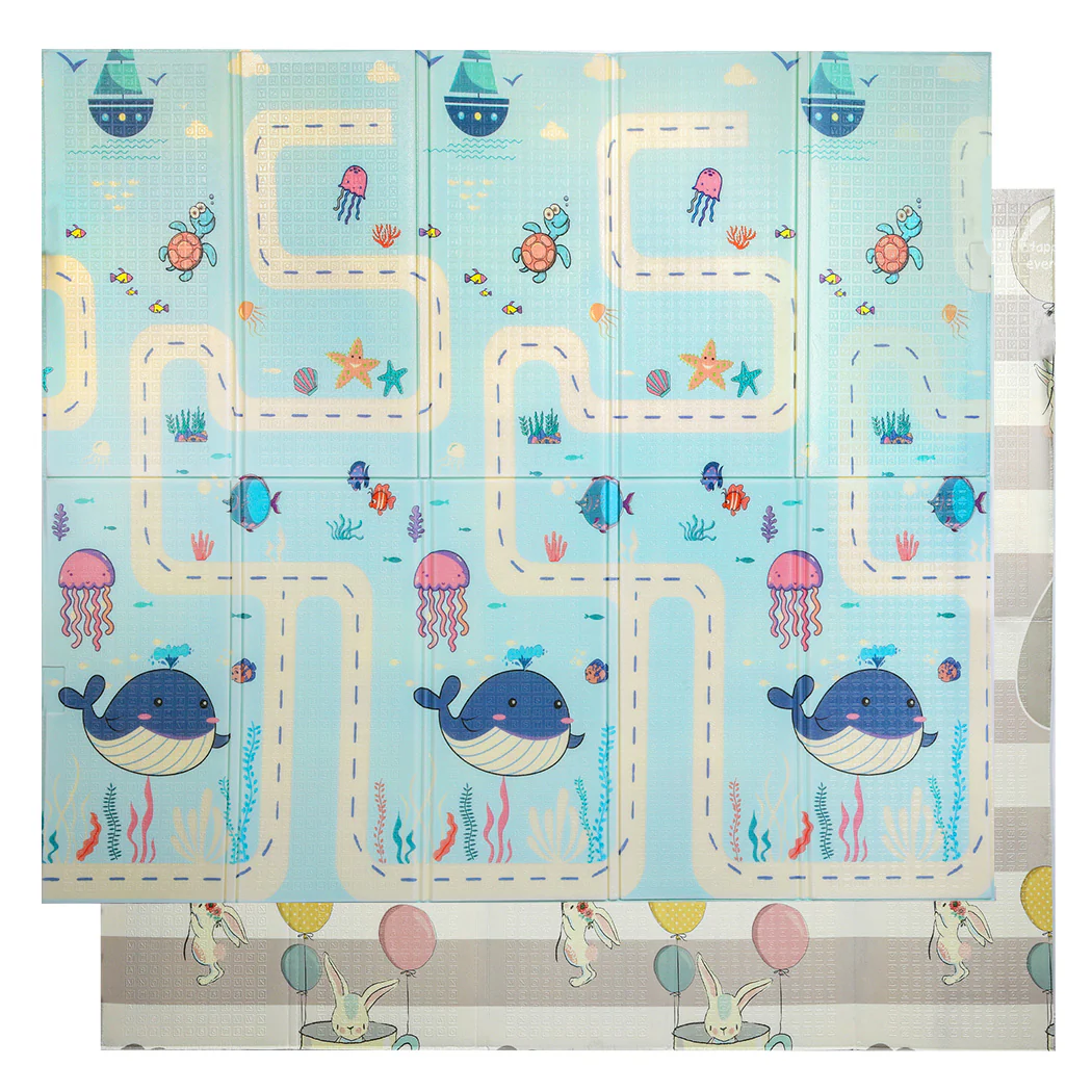 BoPeep Kids Play Mat Baby Crawling Pad Floor Foldable XPE Foam Non-slip Star - Nurns