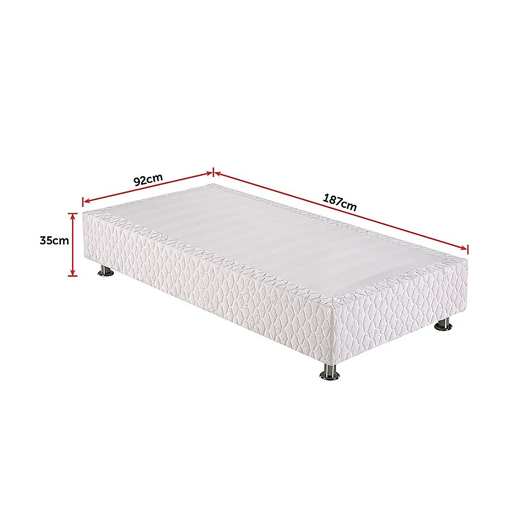 Andrea Ensemble Bed Base - White Single - Nurns