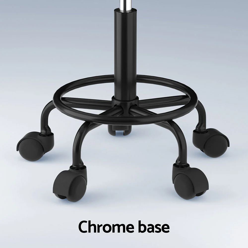 Salon Stool Square Swivel Chair Black - Nurns