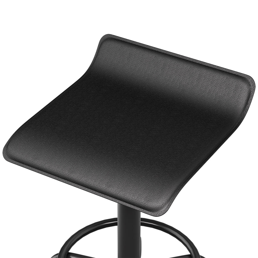 Salon Stool Square Swivel Chair Black - Nurns