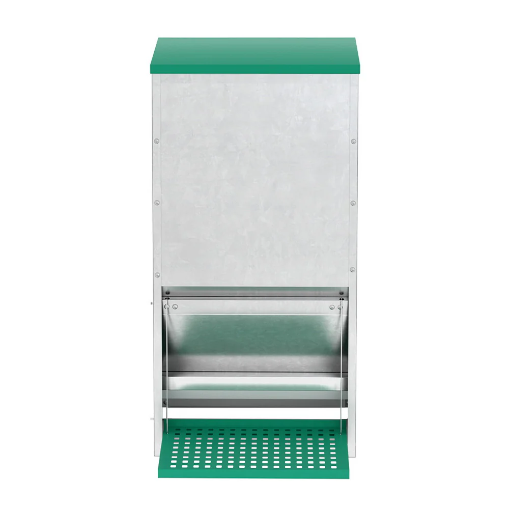 Automatic Chicken Feeder Port Coop Chick Poultry Treadle Self Opening - Nurns