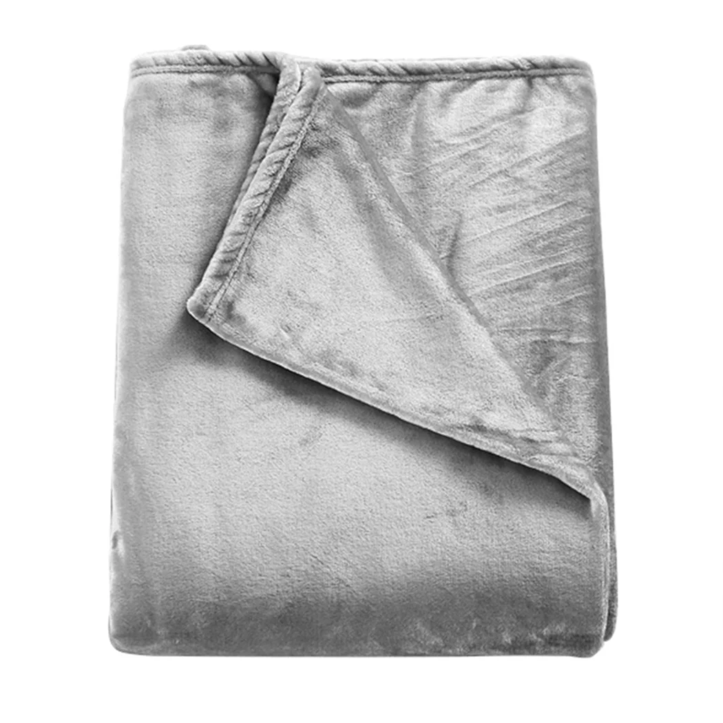 Waylon Throw Ultra-Soft Blanket 320gsm 220x160cm Warm - Silver - Nurns