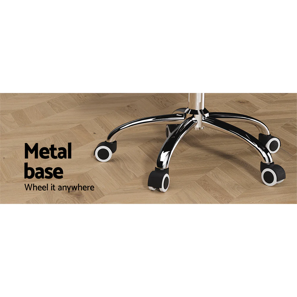 Artiss Office Chair Conference Chairs Pu Leather Low Back Black - Nurns