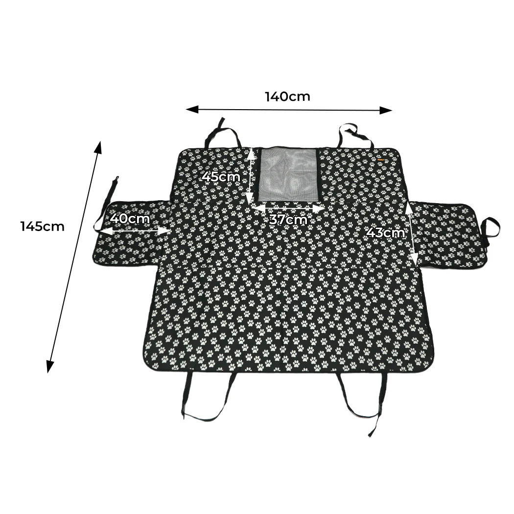 Pet Back Car Seat Cover Hammock Nonslip Dog Puppy Cat Waterproof Rear Large - Nurns