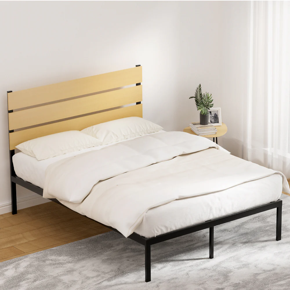 Hayden Metal Bed Frame - Black Double - Nurns