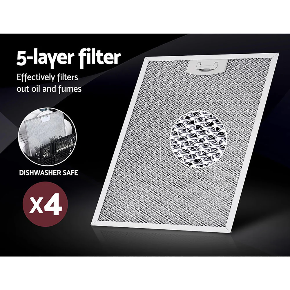 Devanti 1500mm Range Hood 150cm BBQ Commercial Rangehood - Nurns