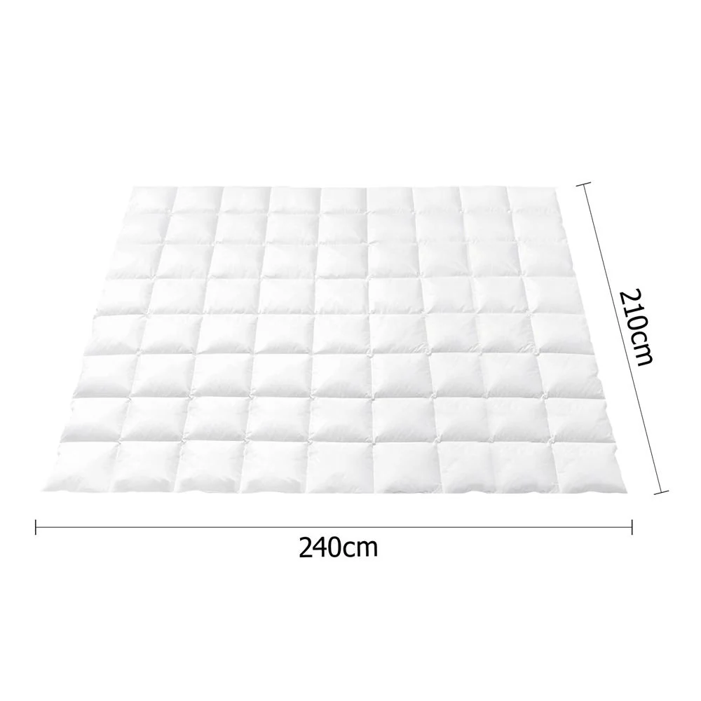 King Giselle Bedding 500GSM Duck Down Feather Quilt - Nurns