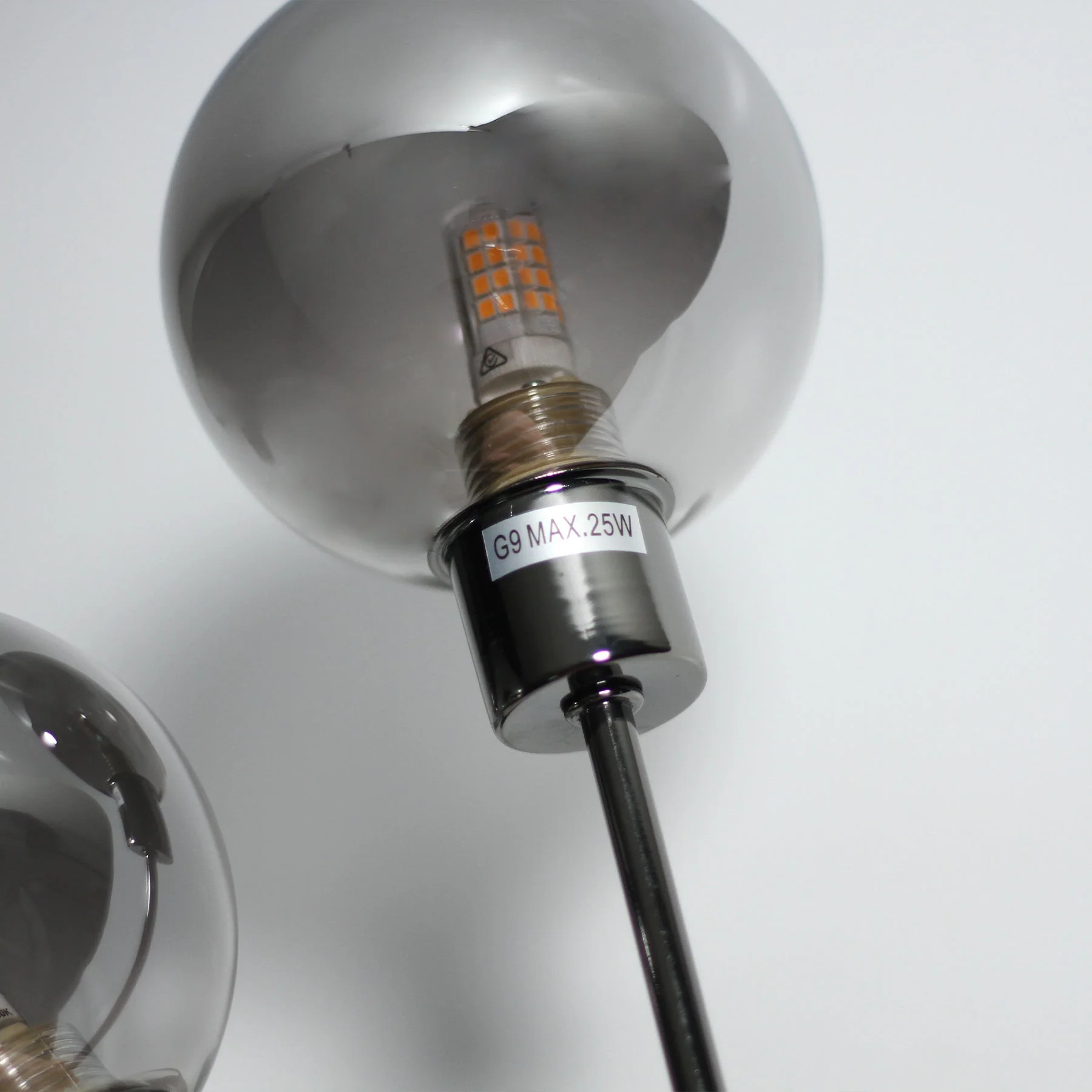 Polished Chrome Table Lamp - Black - Nurns