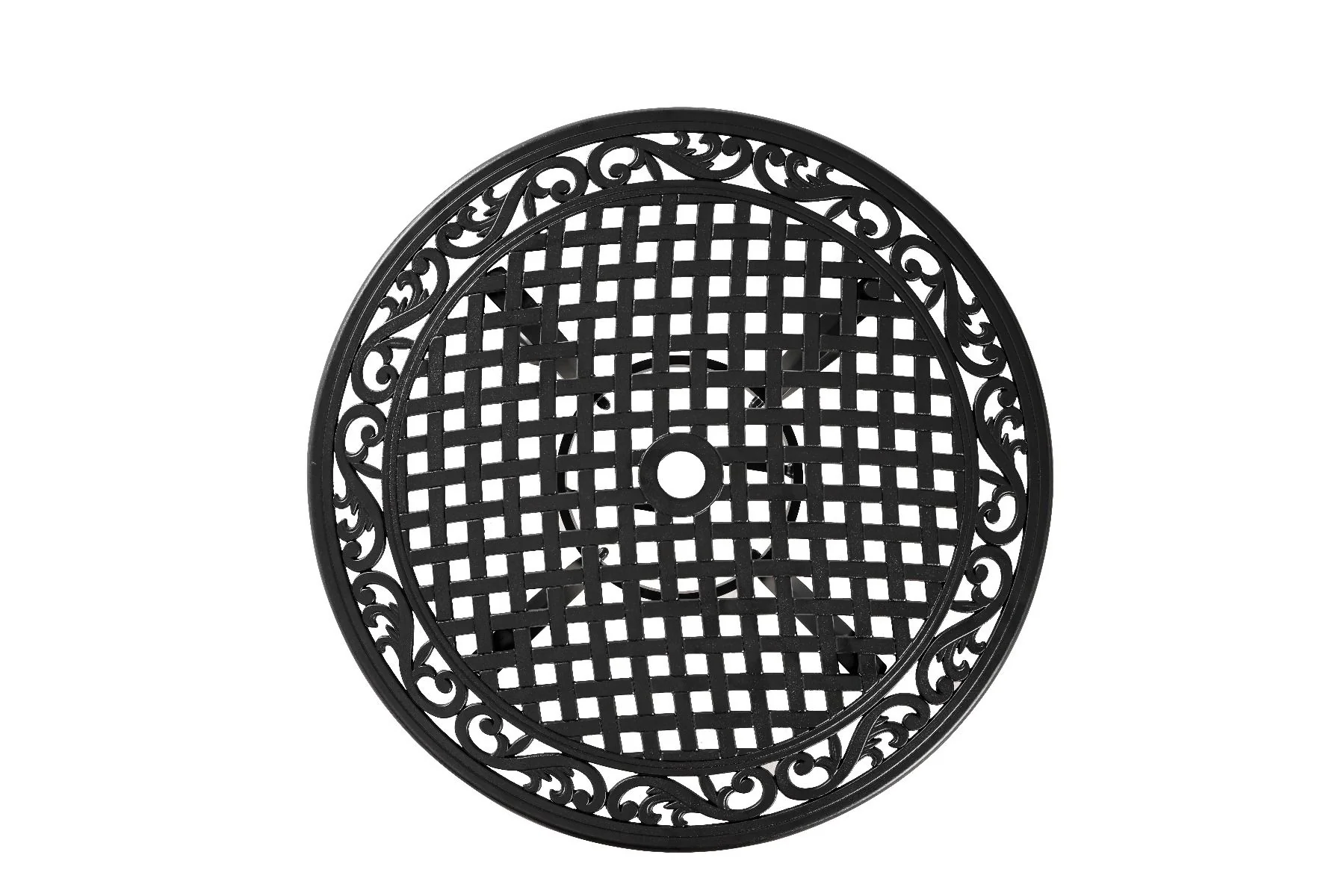 Nathan Aluminium 90cm Table - Black - Nurns