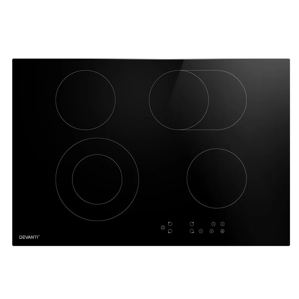Devanti Electric Ceramic Cooktop 77cm - Nurns