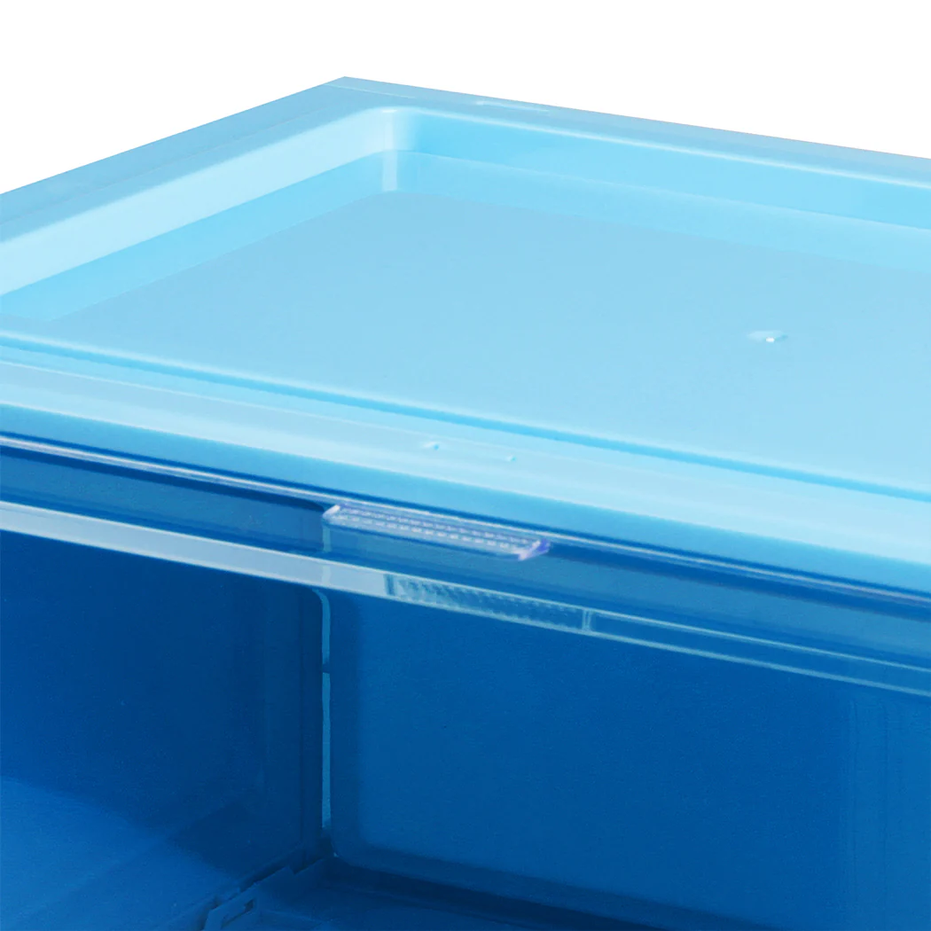 Stacked Sneaker Display Case Shoe Storage Blue - Nurns