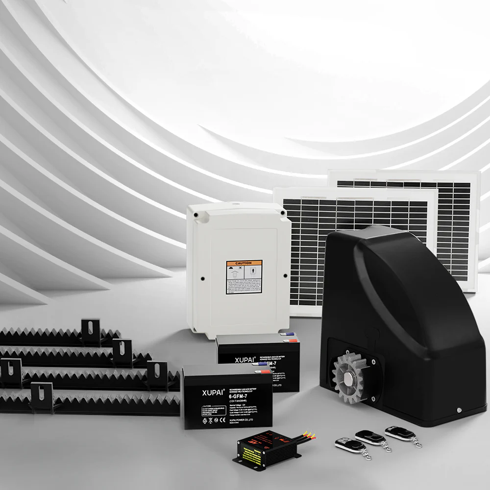 Automatic Sliding Gate Opener Kit 20W Solar Electric 4M 600kg - Nurns