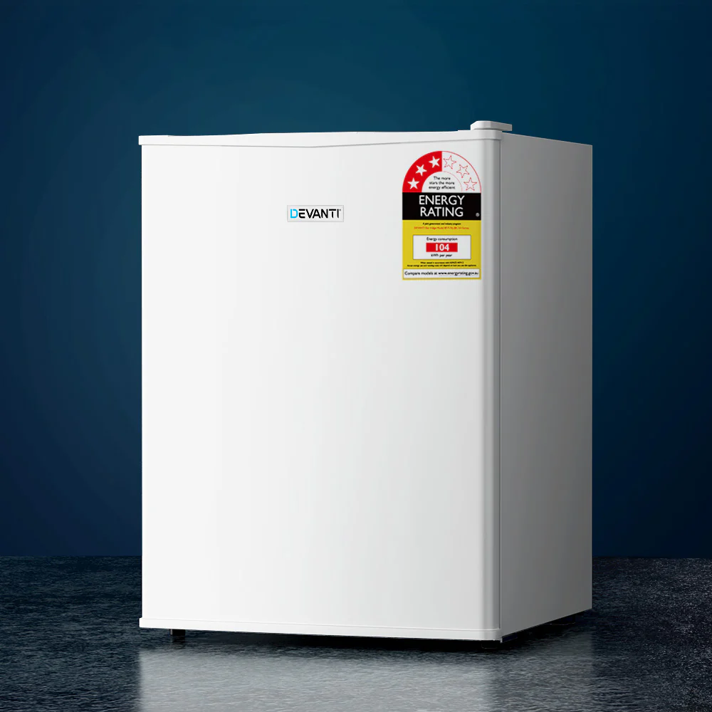 Devanti 70L Portable Mini Bar Fridge - White - Nurns