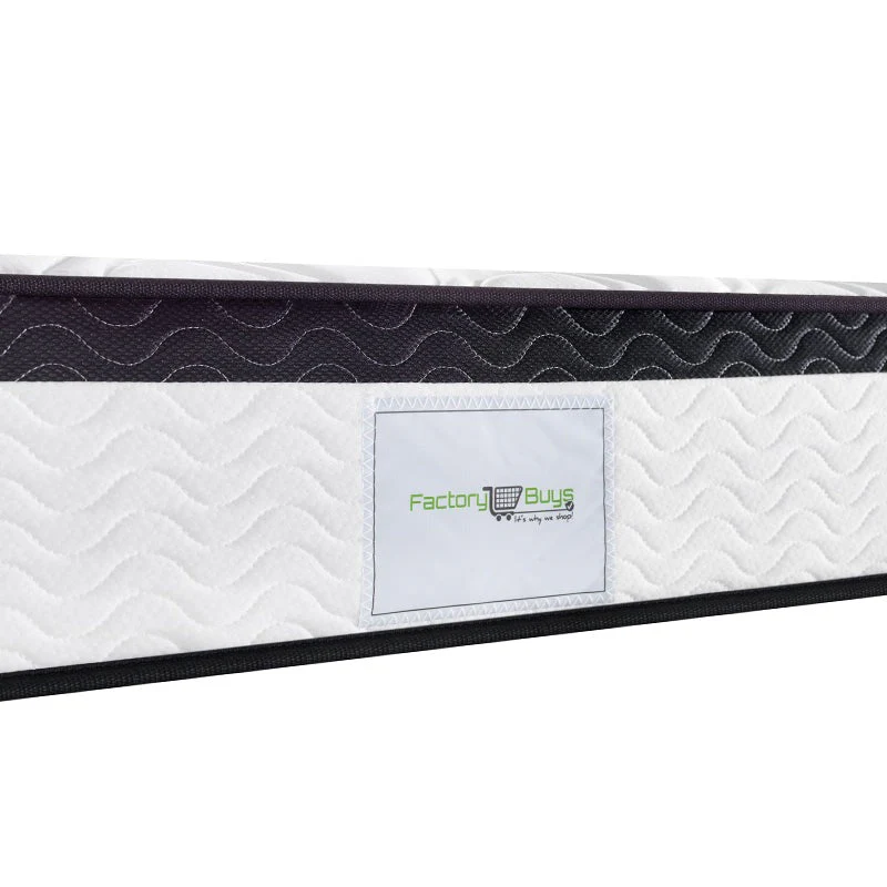 Kingston 24cm Thick Pillow Top Cool Foam Pocket Spring Medium Firm Mattress - King - Nurns