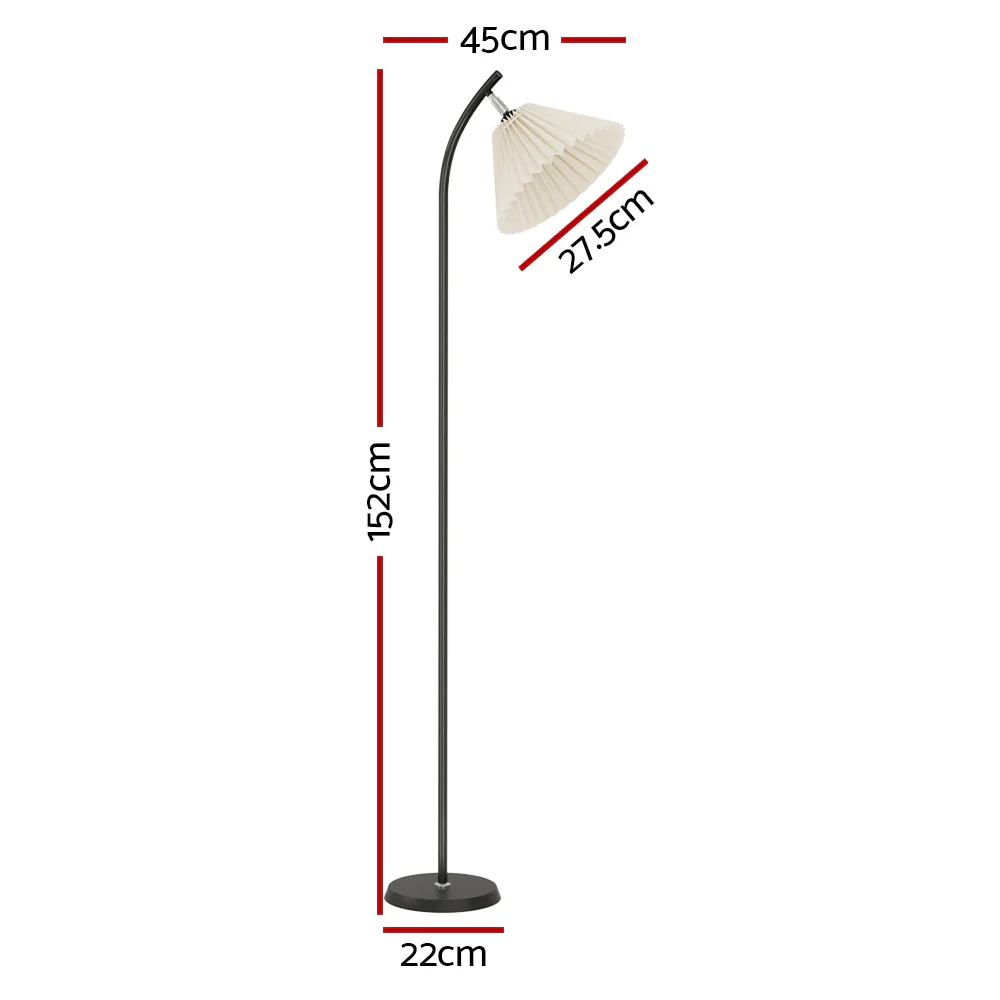 Floor Lamp LED Light Stand Modern Home Living Room Office Reading White - Nurns