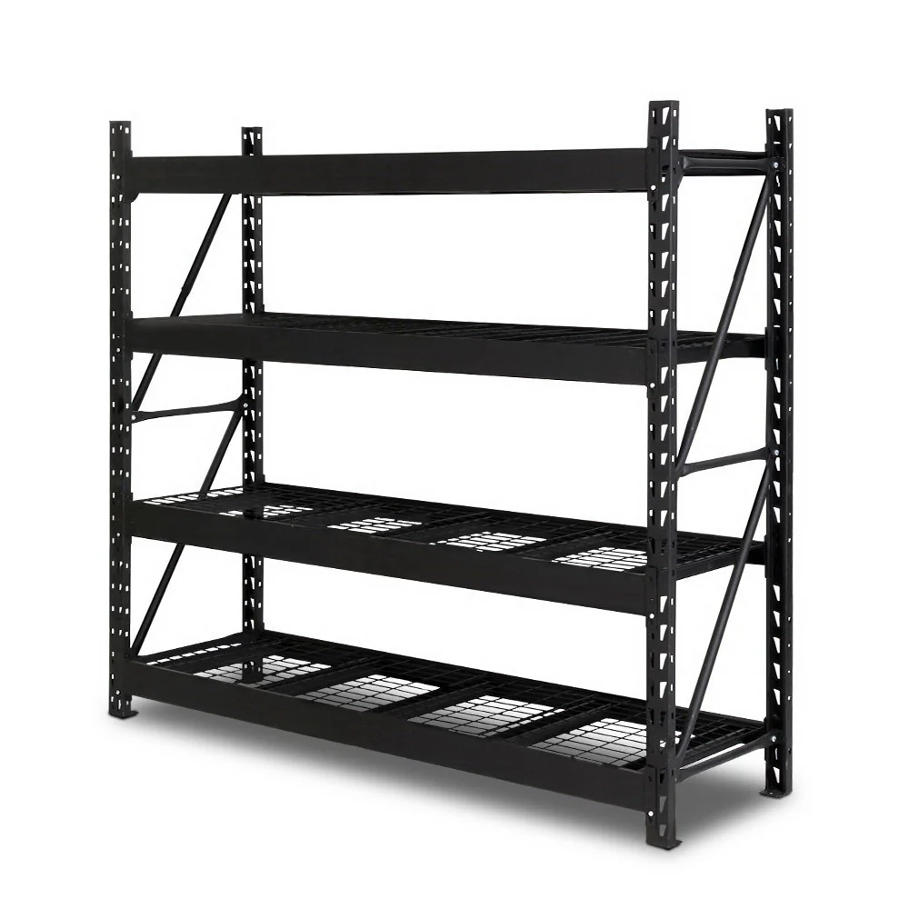 Giantz 2Mx2M Garage Shelving Warehouse Rack Pallet Racking Storage Shelve Black - Nurns