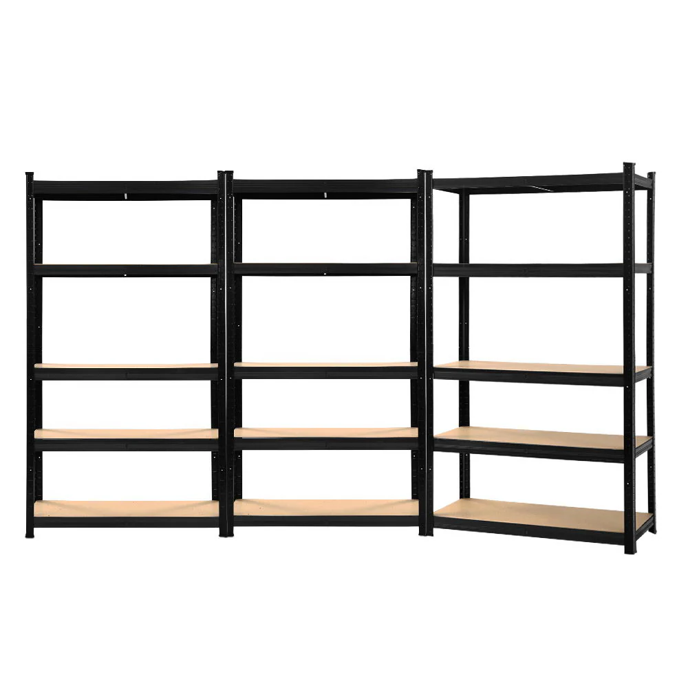 Giantz 3x1.8M Garage Shelving Warehouse Rack Pallet Racking Storage Shelf Black - Nurns
