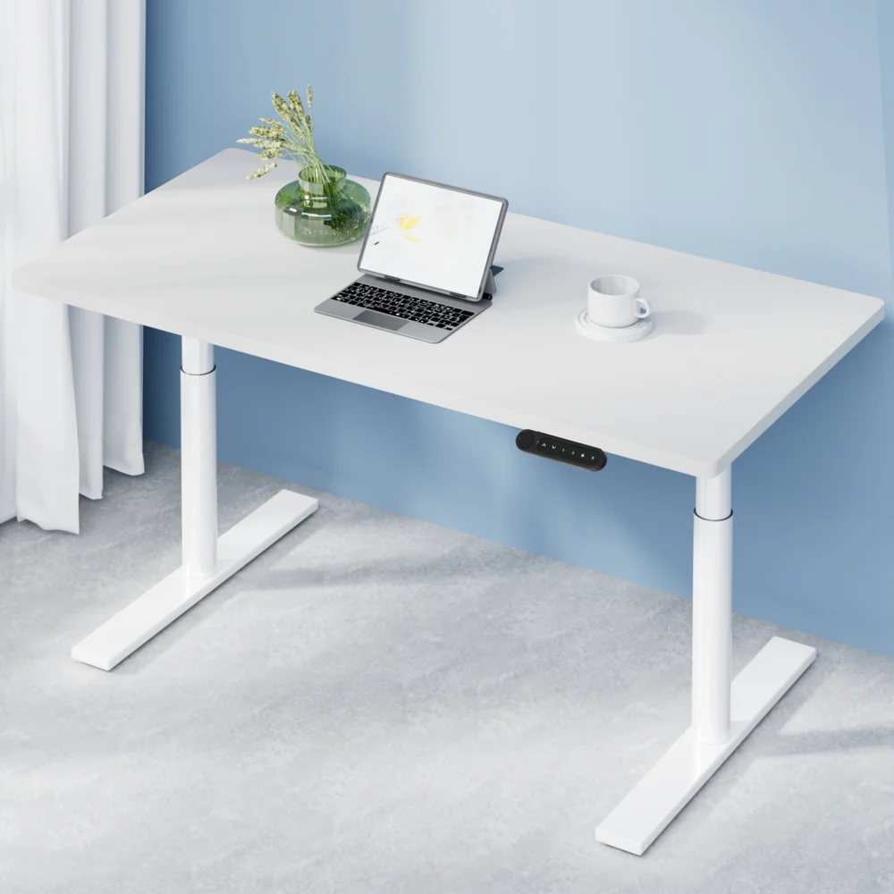 Artiss Standing Desk Motorised Electric Dual Motor 120cm White - Nurns