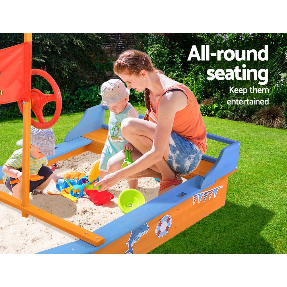 Boat-shaped Canopy Sand Pit - Nurns