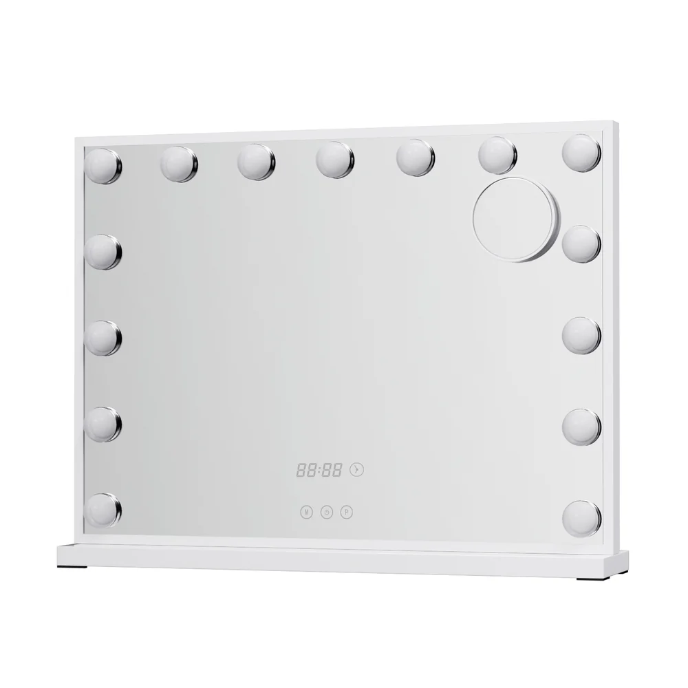 Makeup Mirror Hollywood 58x45cm 15 LED Time - Nurns