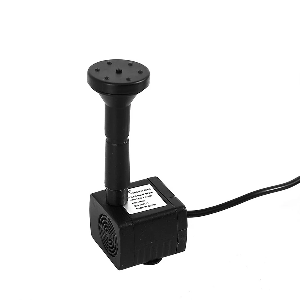 Solar Fountain Water Pump Kit Pond Pool Submersible Outdoor Garden 1.5W - Nurns