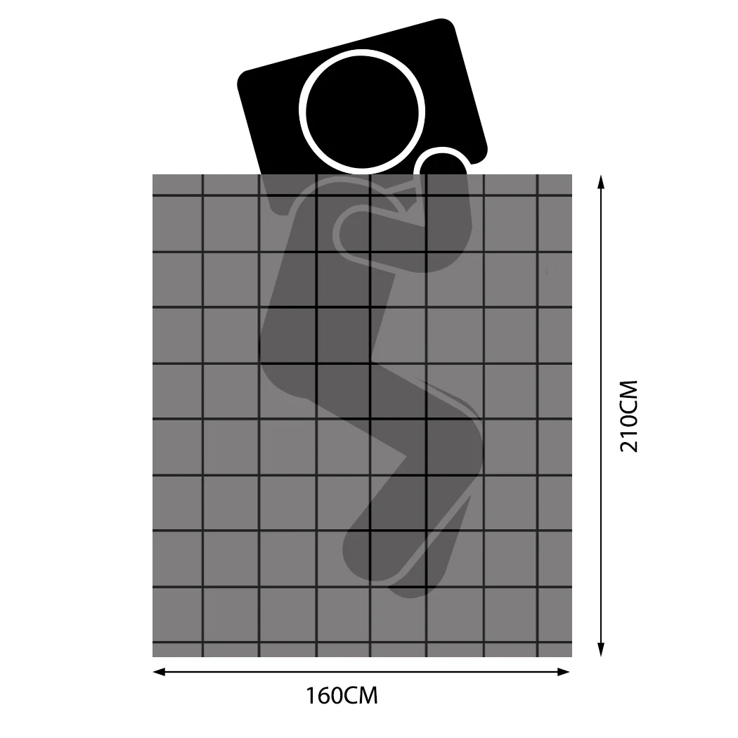 King Single Dreamz Duck Down Feather Quilt 200GSM - Nurns