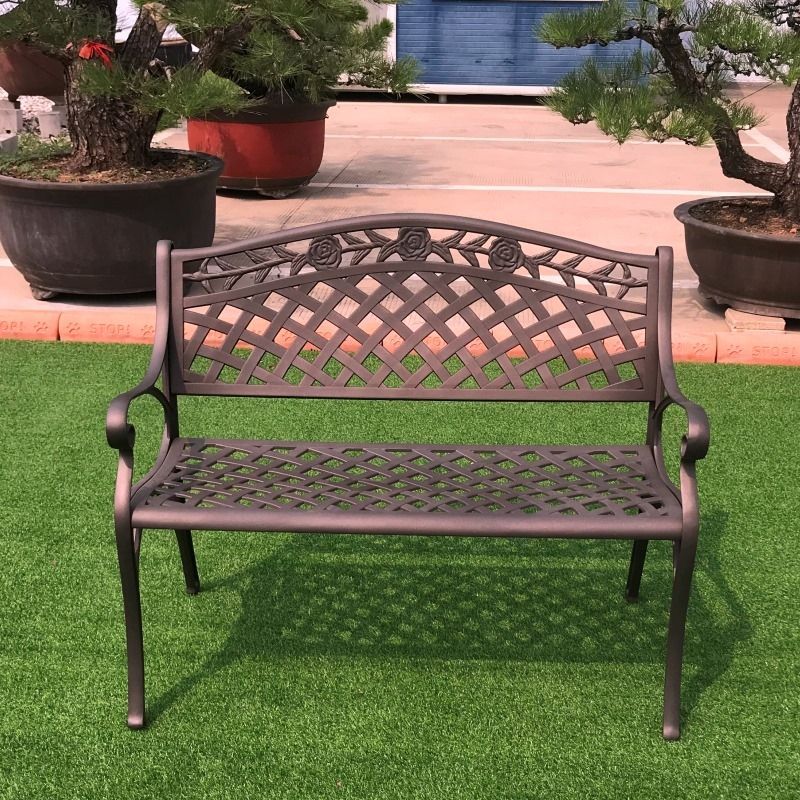 Elise Aluminium Bench - Bronze - Nurns