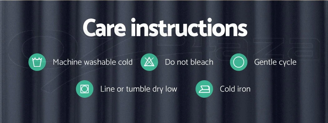 Set of 2 Blockout Curtains Blackout Window Curtain Eyelet 240x230cm Charcoal - Nurns