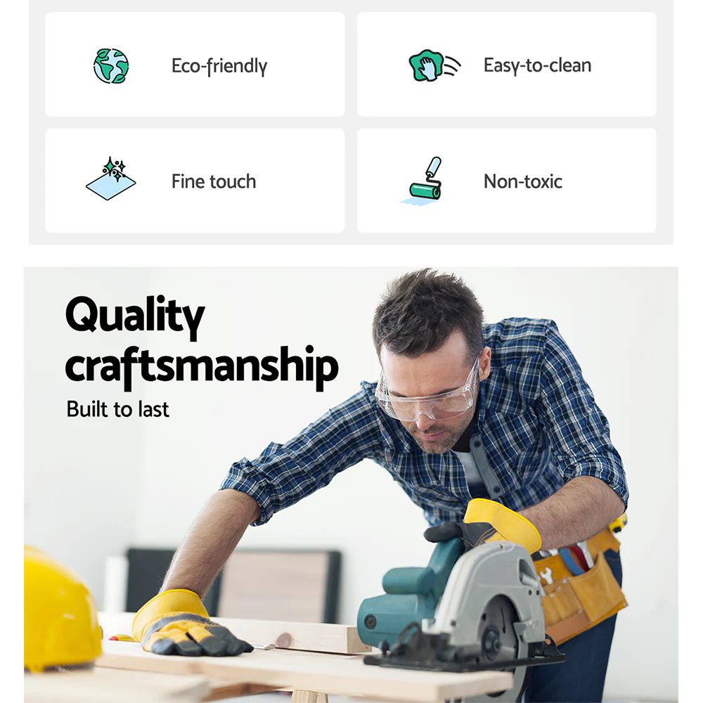 Artiss Standing Desk Top Rustic Brown 140cm - Nurns