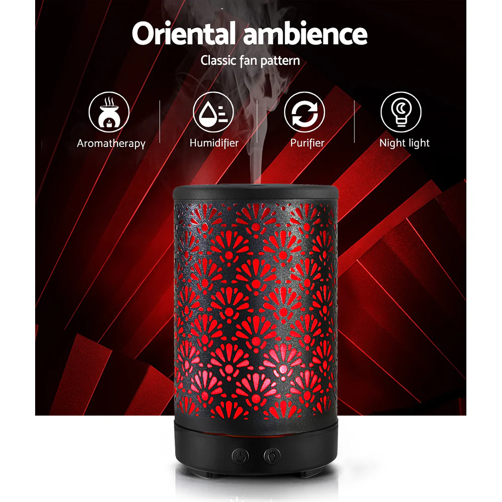Aroma Diffuser Aromatherapy Black 100ml - Nurns