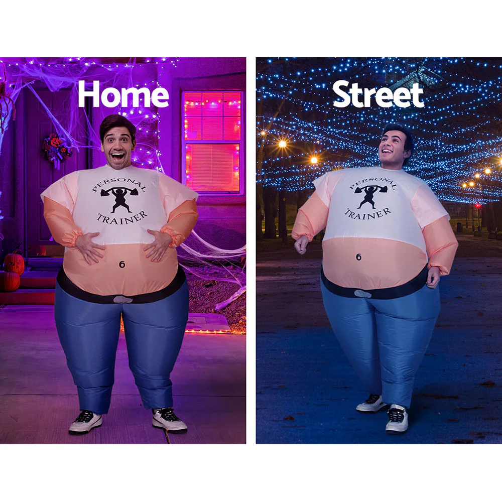 Inflatable Samson Costume Adult Suit Blow Up Party Fancy Dress Halloween Cosplay - Nurns