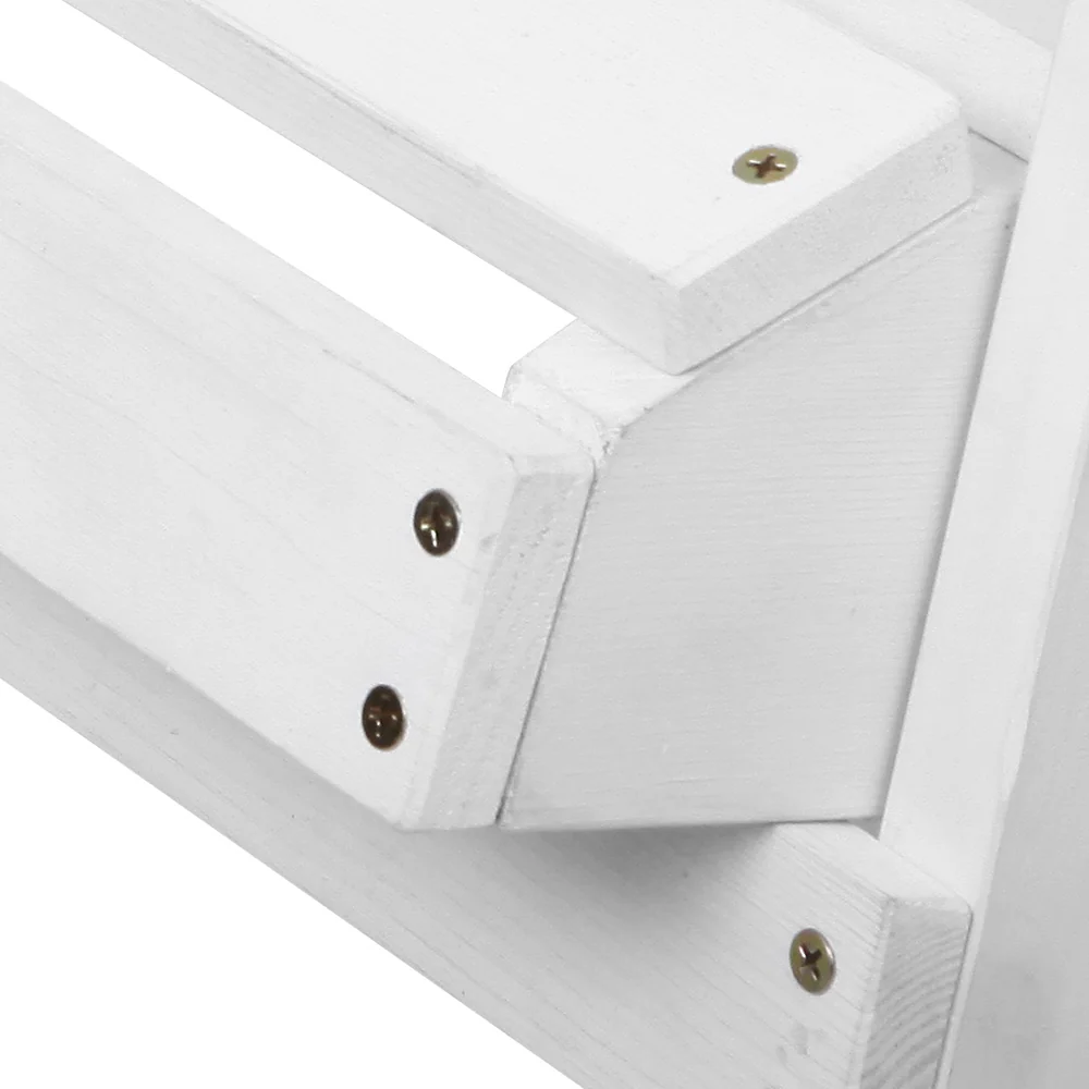 Adirondack Gardeon 5PC Outdoor Table and Chairs Wooden Sun Lounge Patio Furniture - Nurns