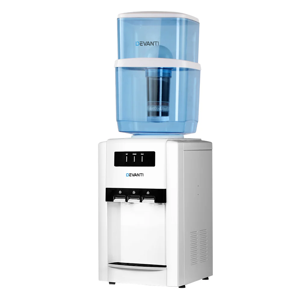Devanti Water Cooler Dispenser Bench Top 22L with 2 Filter - Nurns