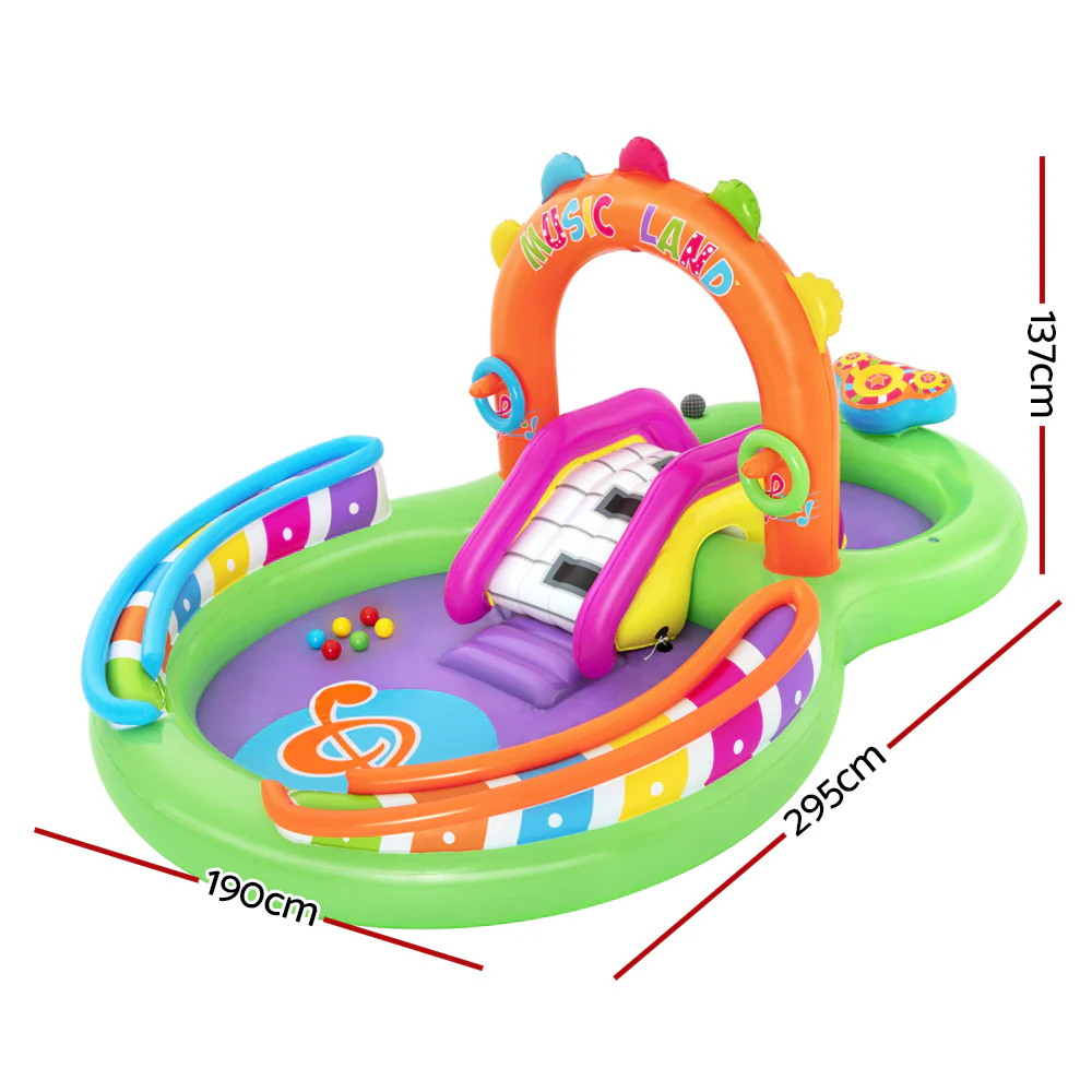 Bestway Kids Pool 295x190x137cm Inflatable Above Ground Swimming Play Pools 349L - Nurns
