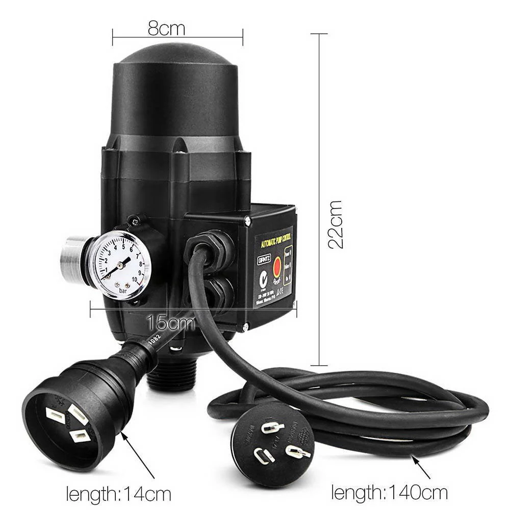 Adjustable Automatic Electronic Water Pump Controller - Black - Nurns
