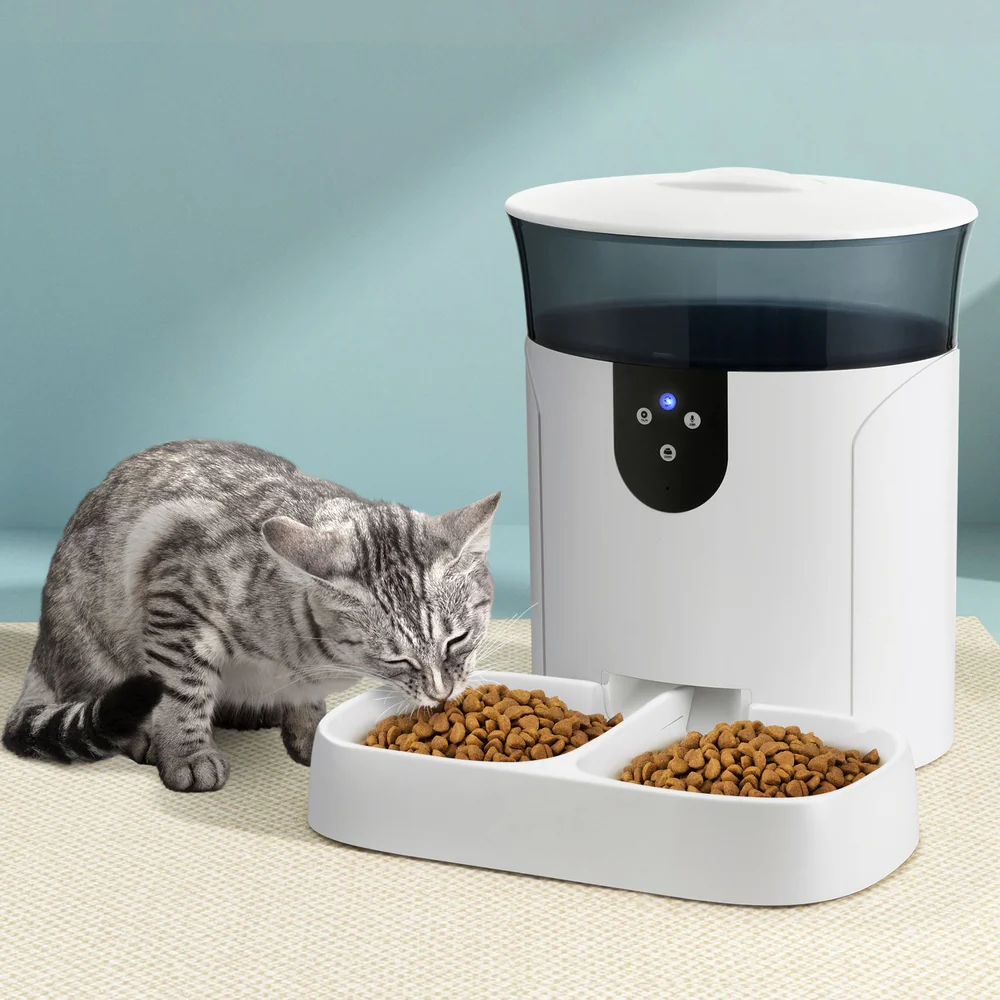 7L Automatic Pet Feeder Dog Cat Wifi Auto Smart Food Dispenser Timer Feed - Nurns