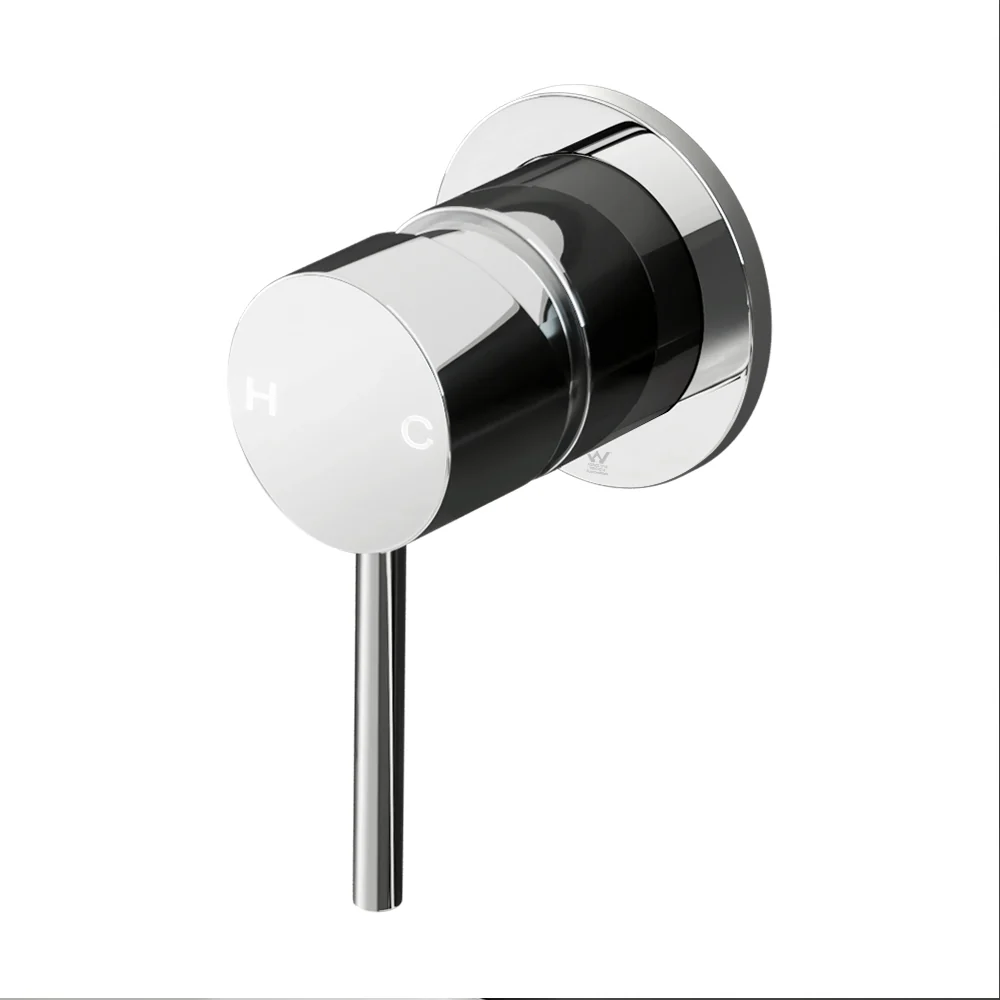 Basin Mixer Wall Tap Round Brass Faucet Shower Bathtub Chrome - Nurns