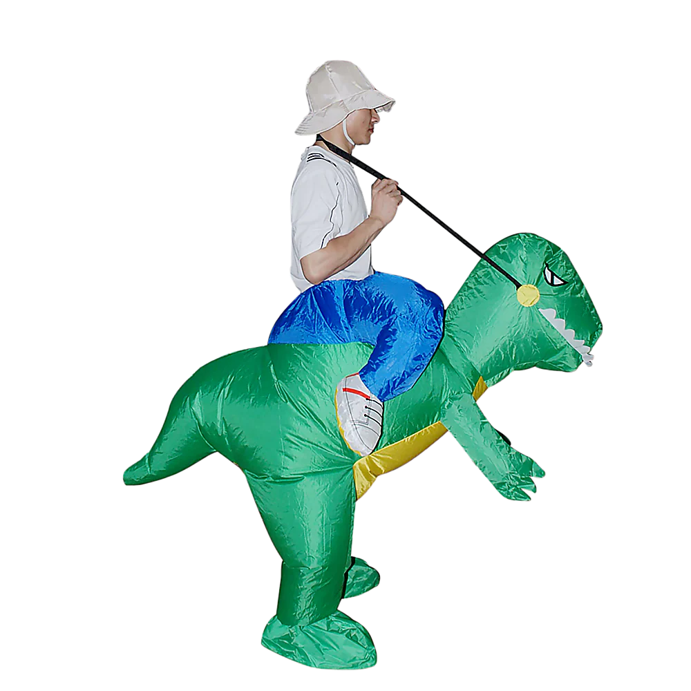 DINO Fancy Dress Inflatable Suit - Fan Operated Costume - Nurns