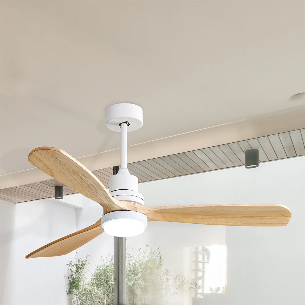 Ceiling Fan 52'' DC Motor Wood - Natural - Nurns