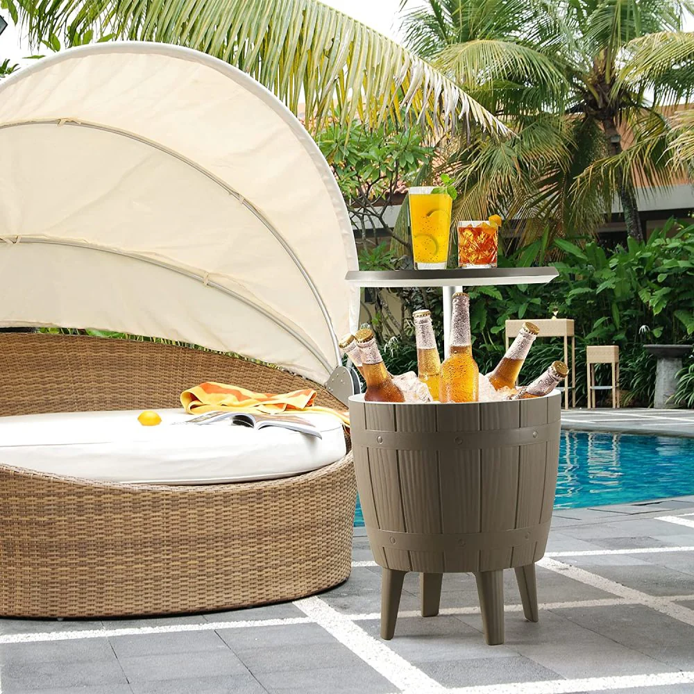 Murphy Cooler Table - Taupe - Nurns