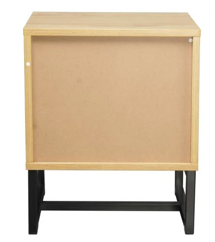 Kawartha Wooden Bedside Tables with 2 Drawers - Natural - Nurns