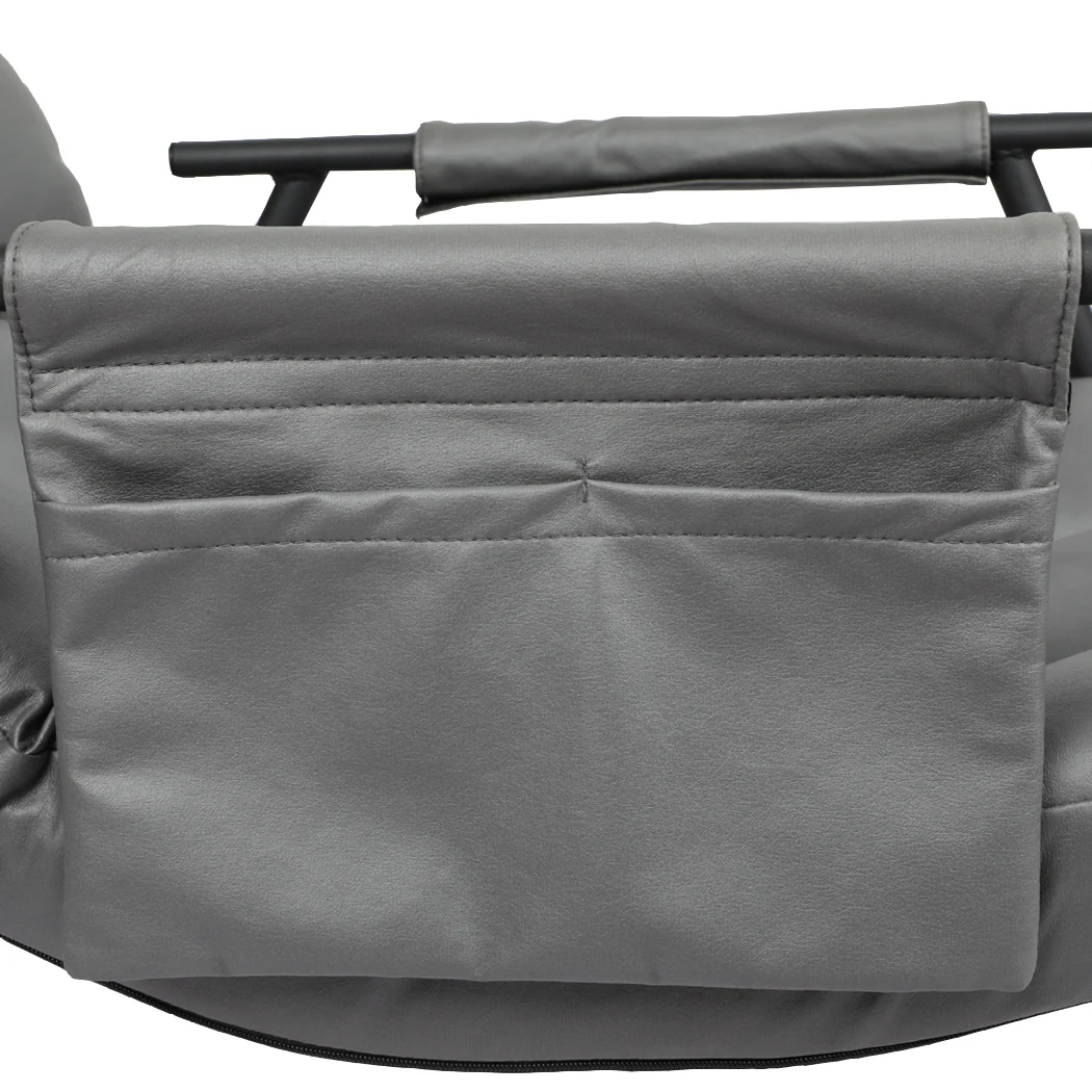 Milly Armchair Accent Chair PU Leather Wingback - Black - Nurns