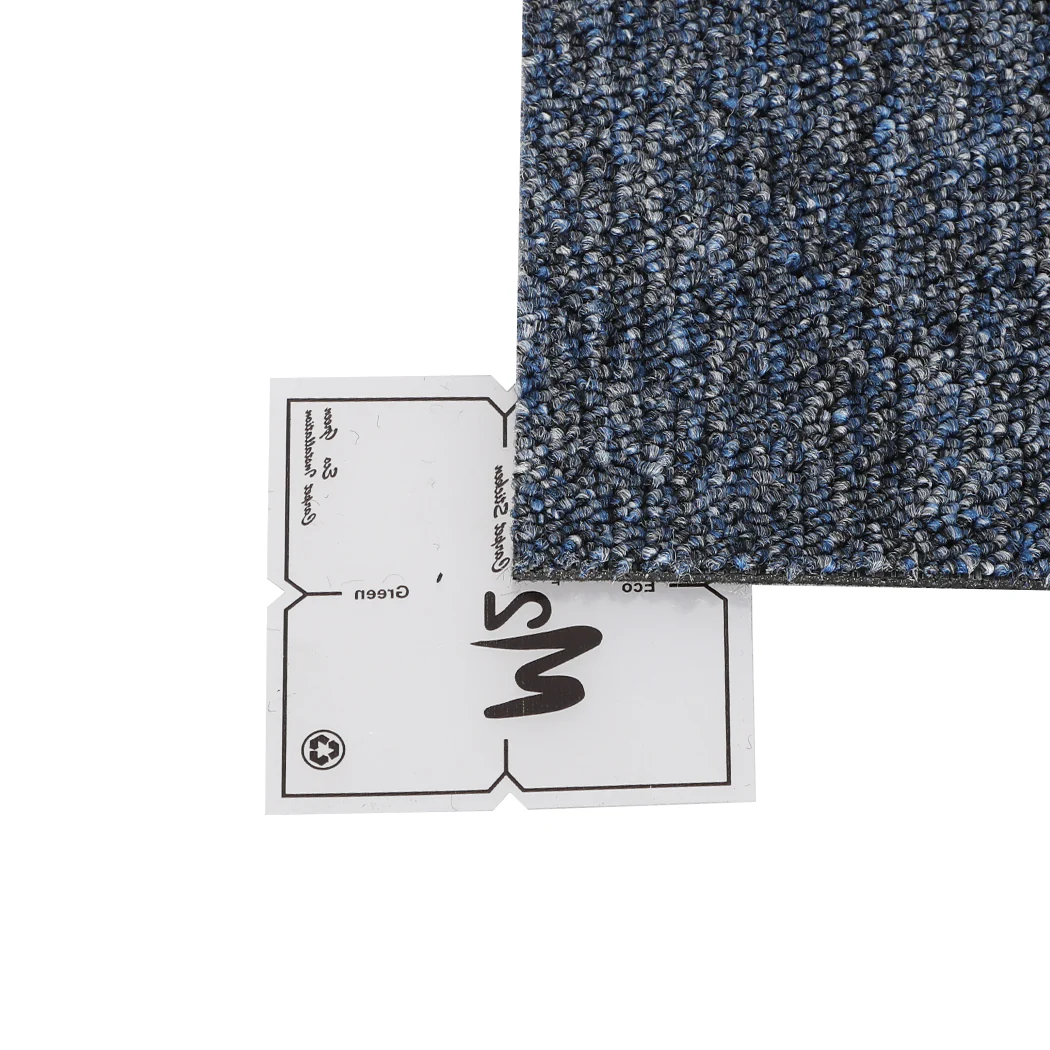 Roxine Set of 20 50x50 Carpet Tiles Box Heavy Commercial Retail Office Premium Flooring - Blue - Nurns