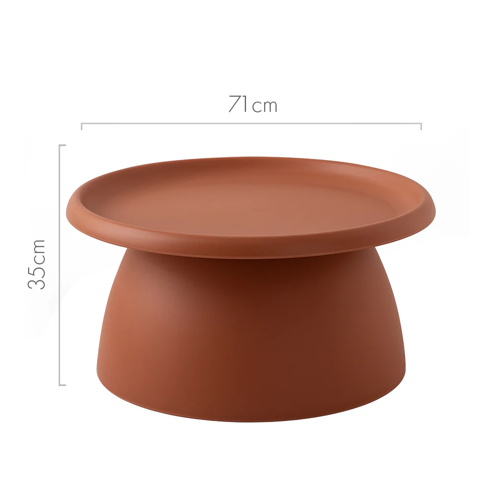 Iliana Coffee Table Round 71cm Plastic - Pink - Nurns