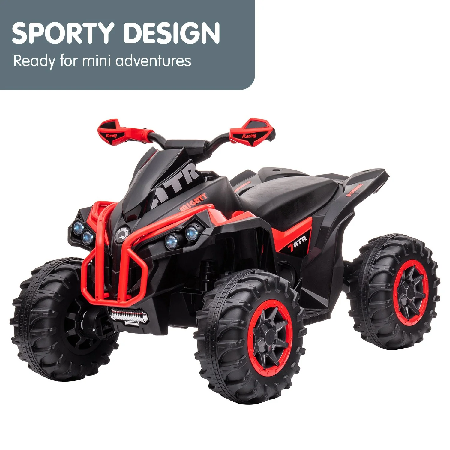 GTS99 Kids Electric Ride On Quad Bike Toy ATV 50W - Red - Nurns