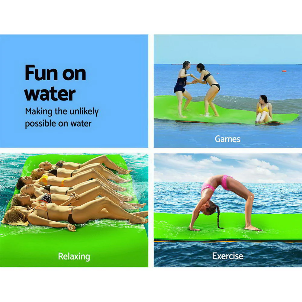 Floating Mat Water Slide Park Stand Up Paddle Pool Sea 270cm - Nurns